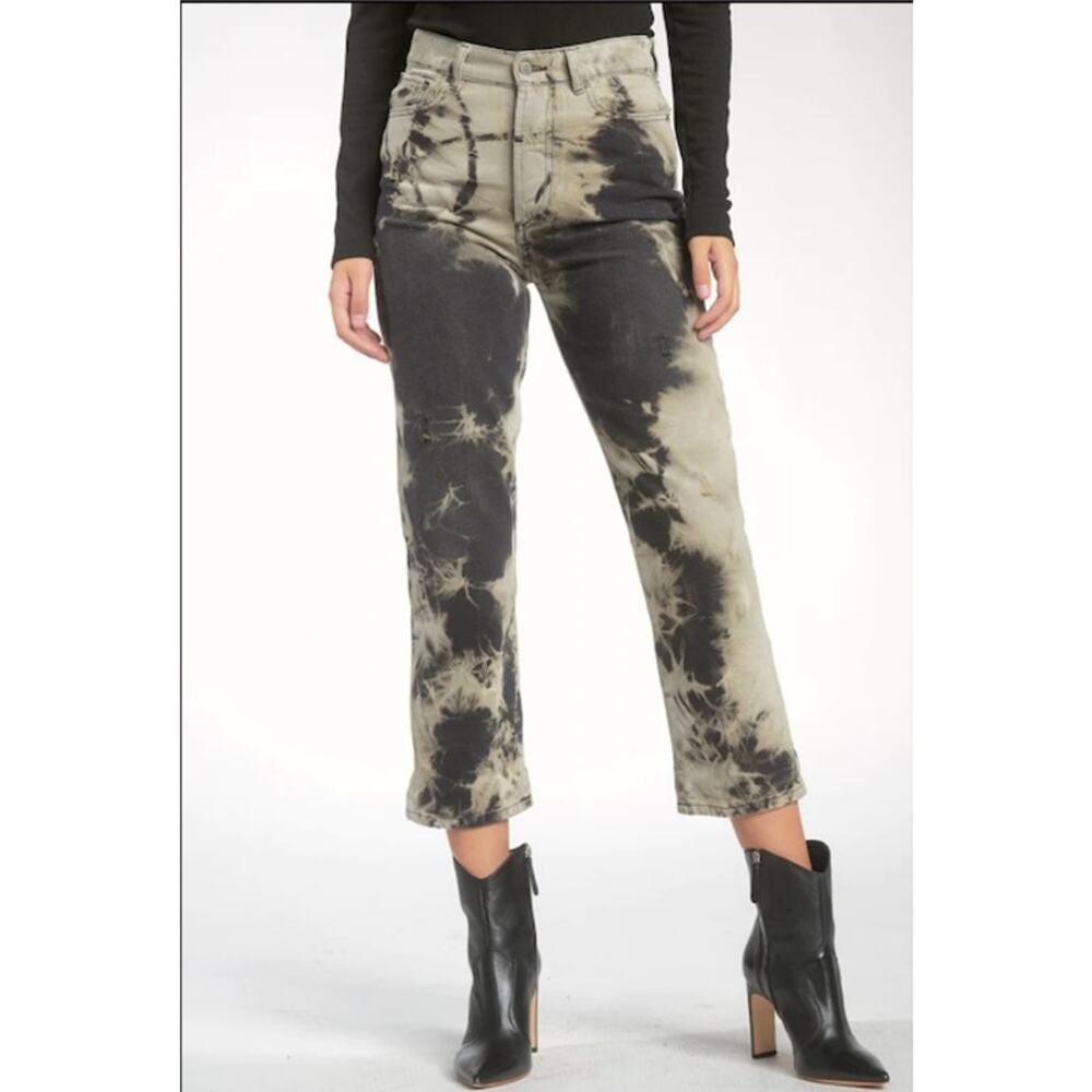 NWT Elan Tie Dye Black Jeans S